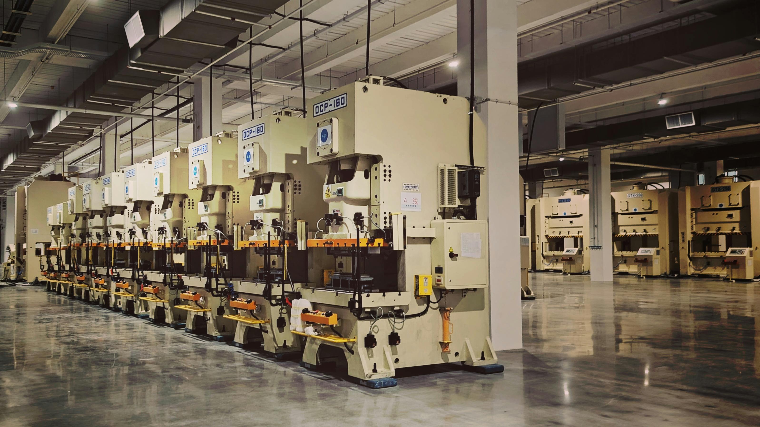 Industrial factory production floor